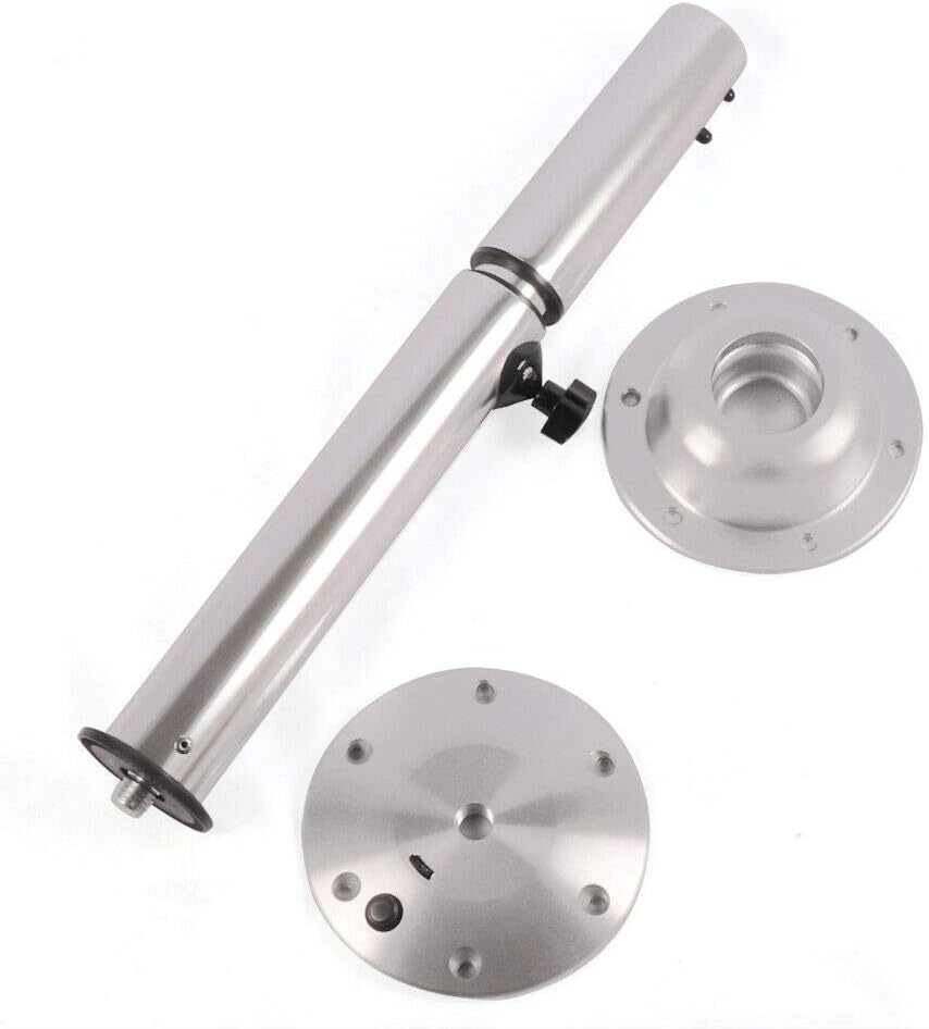 Aluminum Table Pedestal Stand Base 22-28Inch Adjustable Heights Q7707