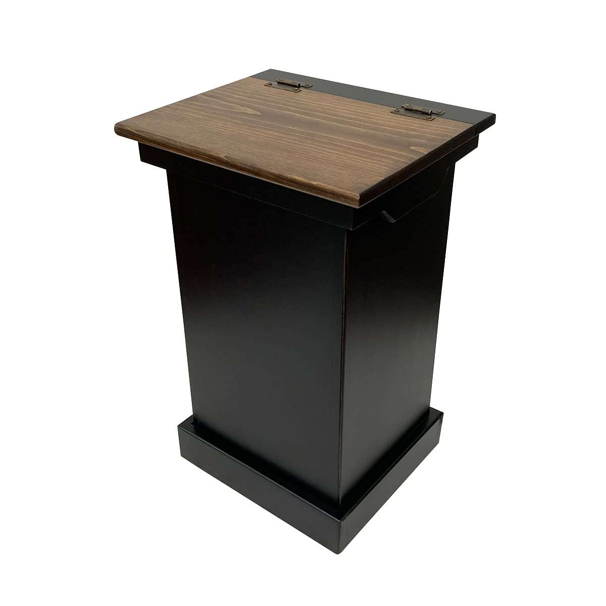 Lift Top Solid Wood Trash Can Cabinet Y689601