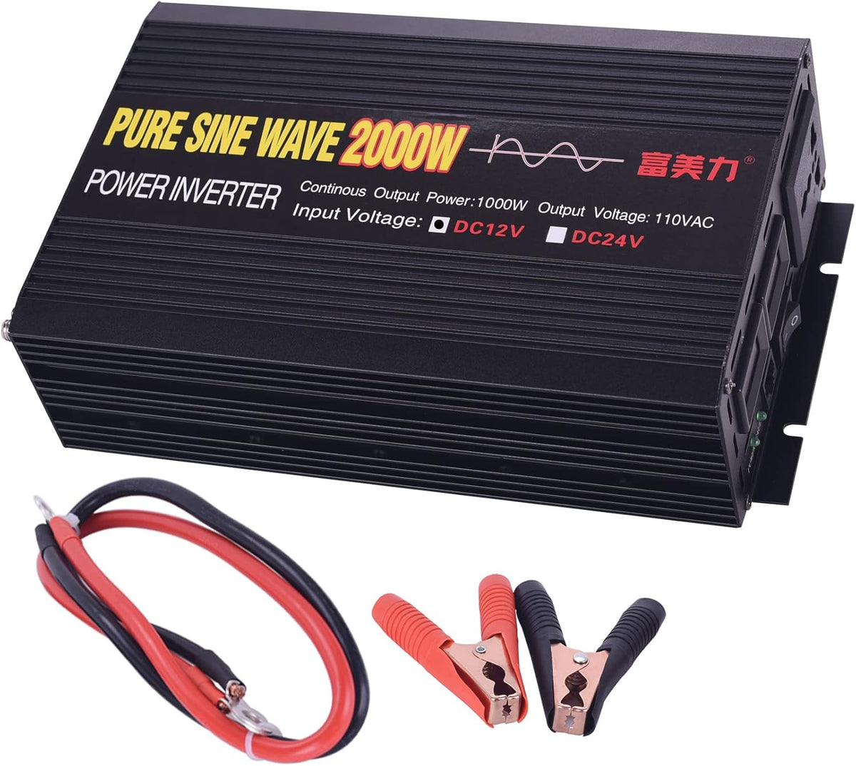 12V to 110V Pure Sine Wave Power Inverter 1000W M670