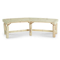 Log Fire Pit Bench G690823