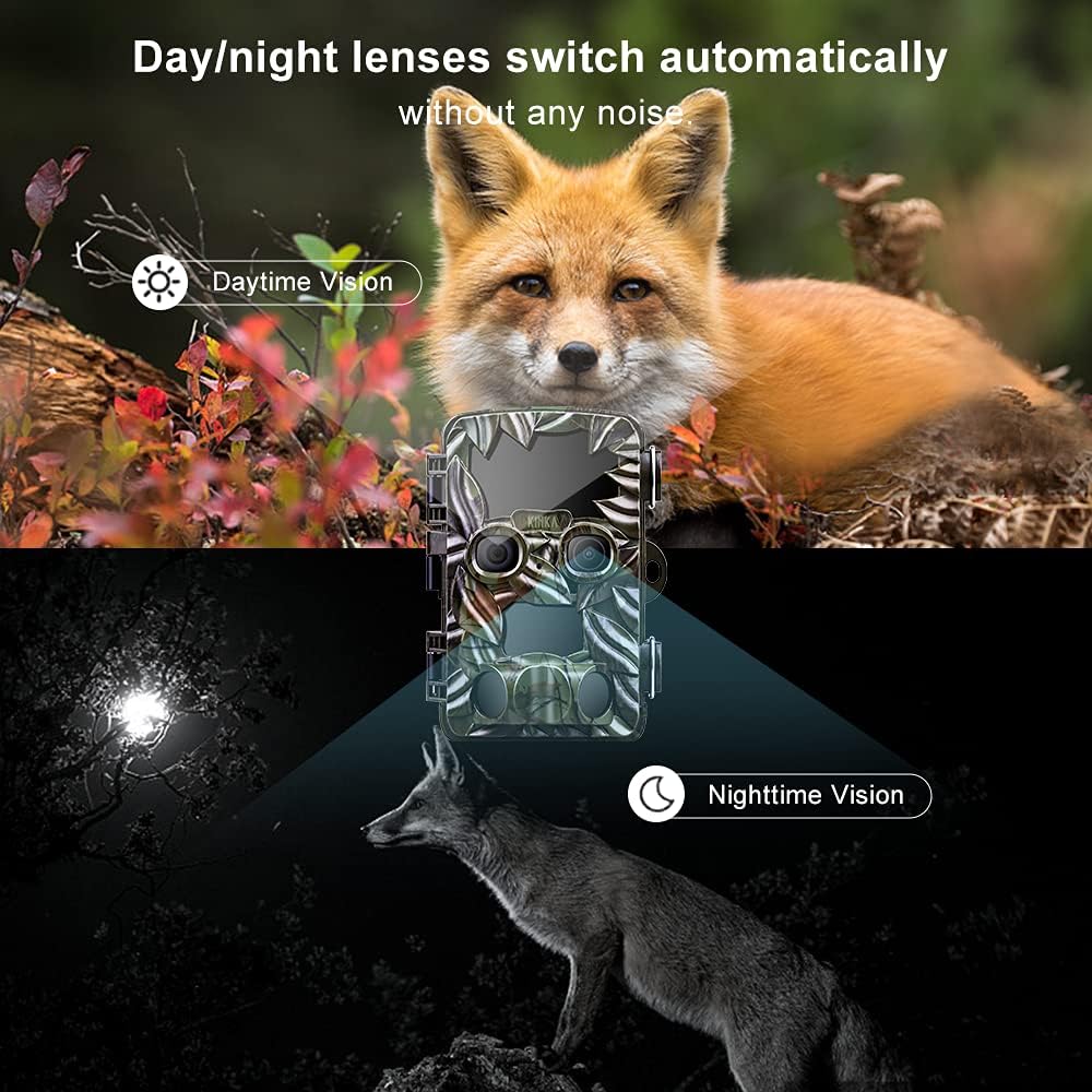 Dual Lens Waterproof Trail Camera with 32GB SD Card U177