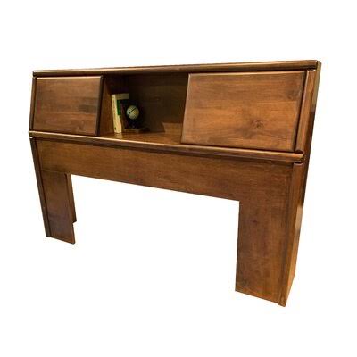Queen Whitewash Oak Bookcase Headboard T31067
