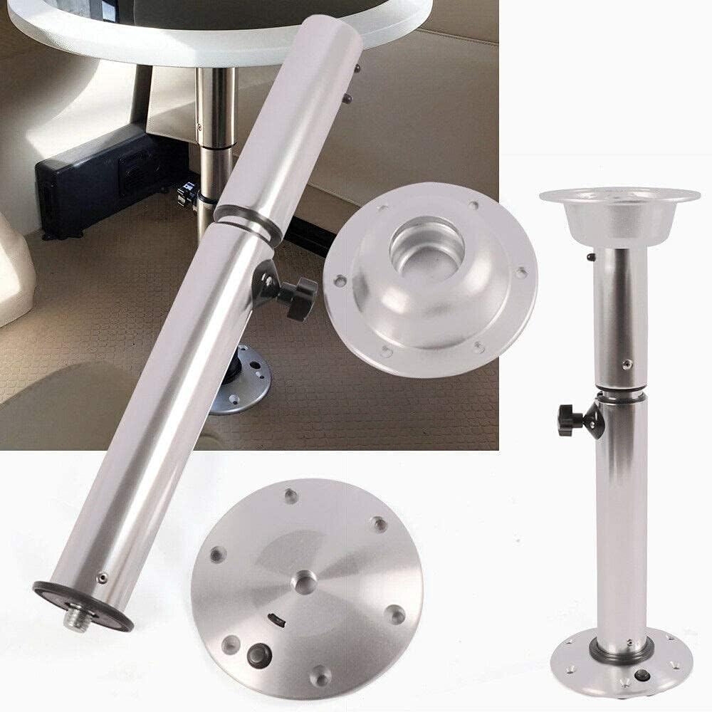 Aluminum Table Pedestal Stand Base 22-28Inch Adjustable Heights Q7707