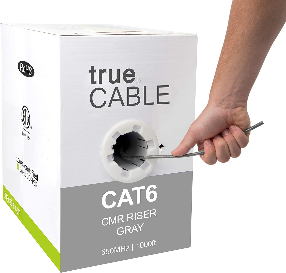 Green 1000ft Cat6 Riser Bulk Ethernet Cable N65265