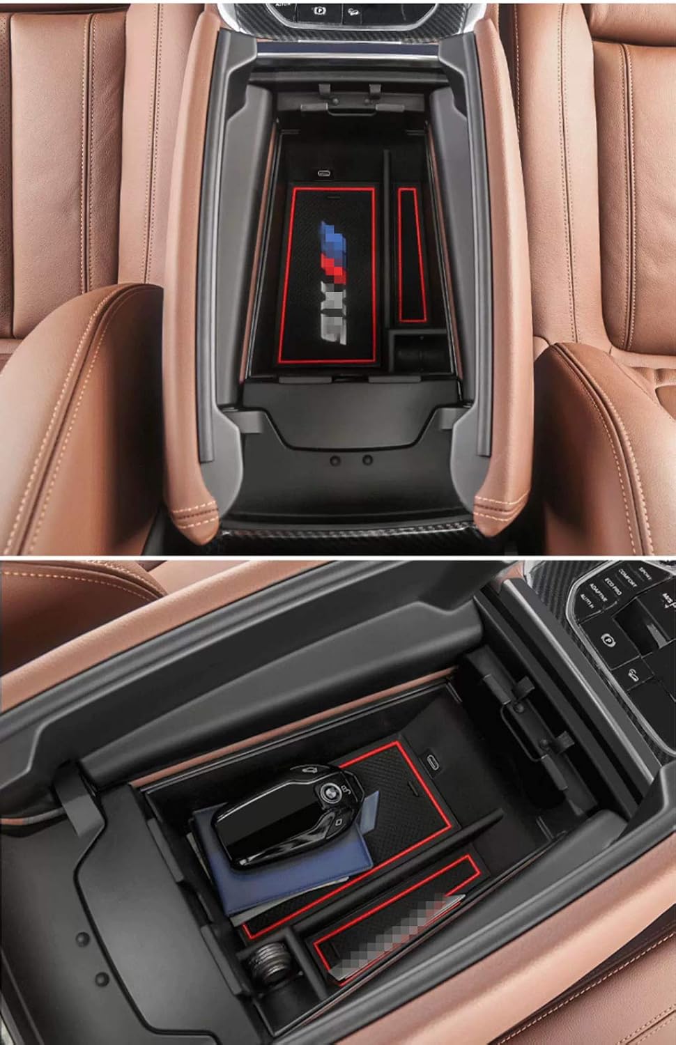 Center Console Tray Organizer Armrest Storage Box S97122