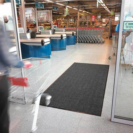 Charcoal Carpeted Entrance Mat 3 Ft x 20 Ft O86158