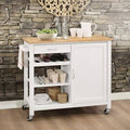 Kitchen Cart with Solid Wood Top B627