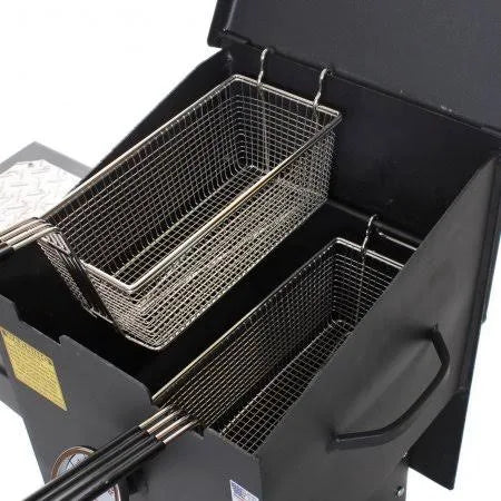 Cajun Fryer 4 Gallon Deep Fryer with Stand and 2 Baskets V56245