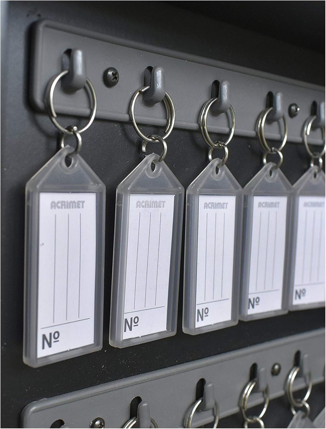 Key Cabinet Organizer 256 Positions with Lock Wall Mount Black T101620