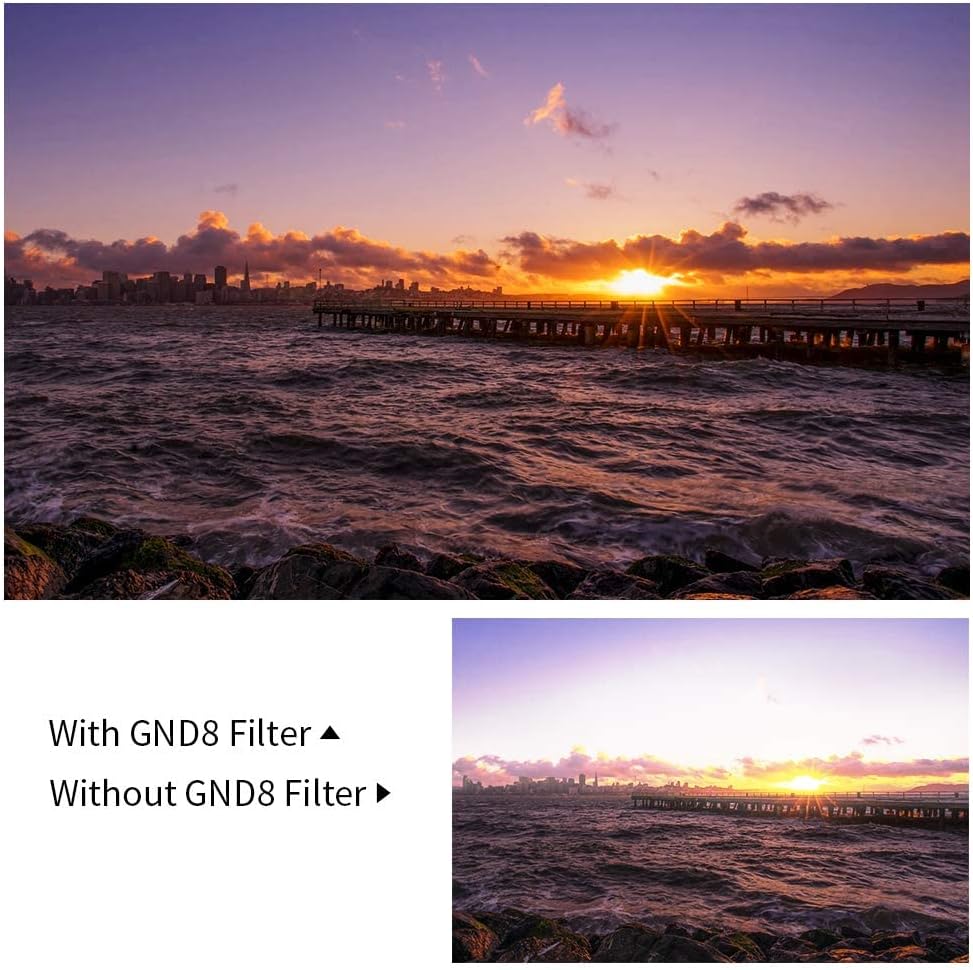 Square GND8 Graduated ND8 Neutral Density Filter with Leather Case B8374