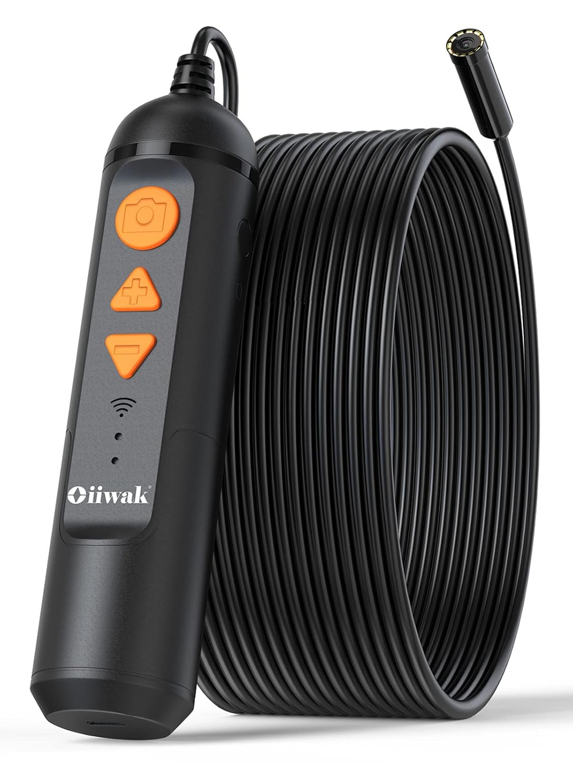 50FT Wireless Endoscope 5MP Auto Focus WiFi Drain Camera with Flashlight W571487