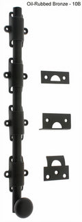 Solid Brass 24x22 Heavy Duty Surface Bolt Oil-Rubbed Bronze W75842