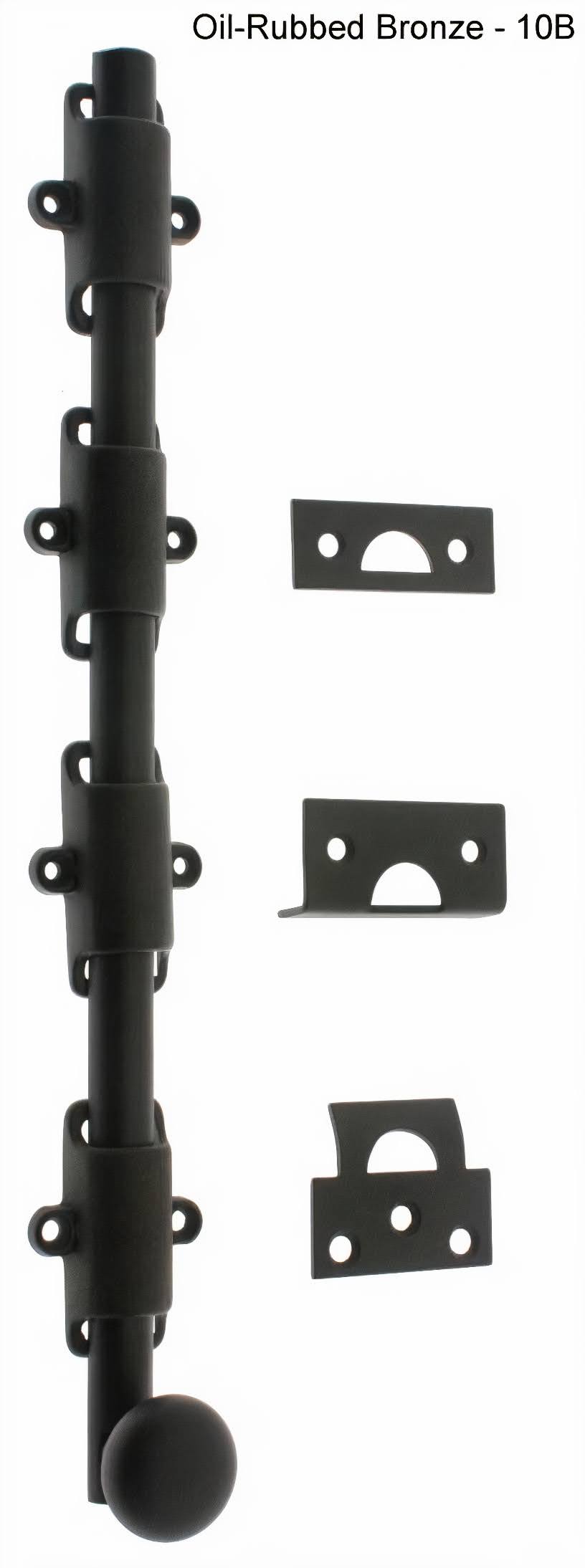 Solid Brass 24x22 Heavy Duty Surface Bolt Oil-Rubbed Bronze W75842