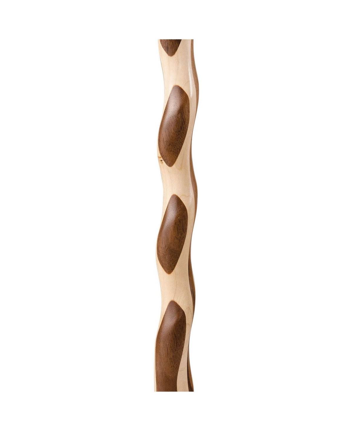 37x22 Twisted Laminated Walnut/Maple Walking Cane V4030