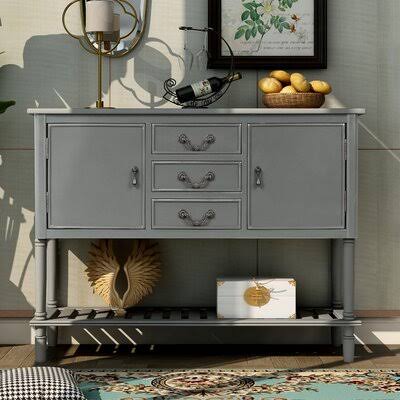 45x22 Console Table with 3 Drawers, 2 Cabinets and 1 Shelf P44010