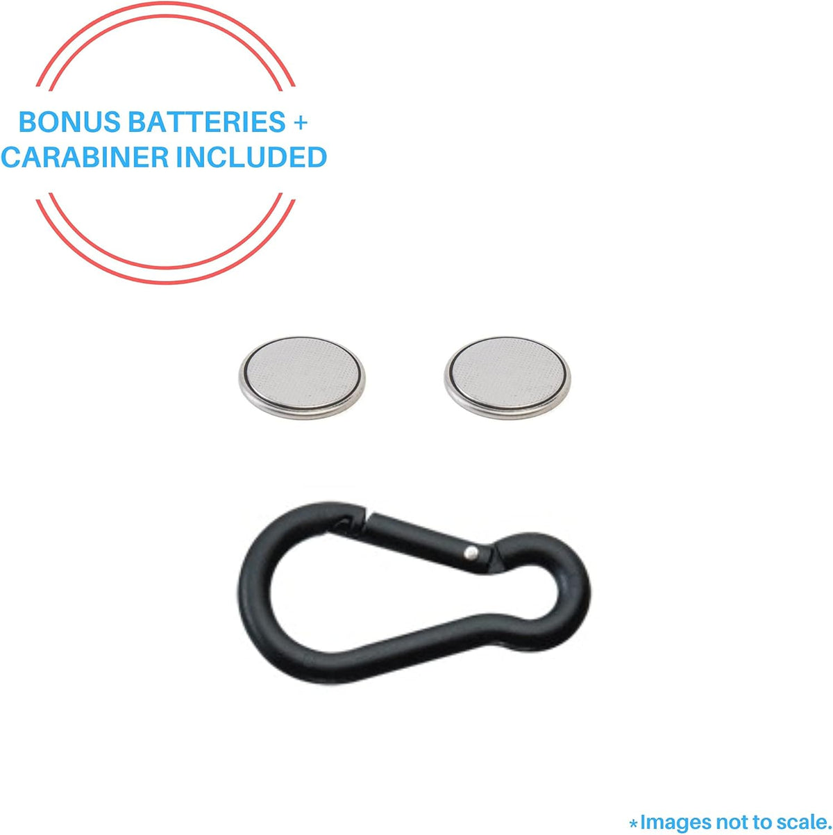 Emergency Alarm with Tripwire Hook, Battery Included, Carabiner Included, Family Pack (5), Pink E861