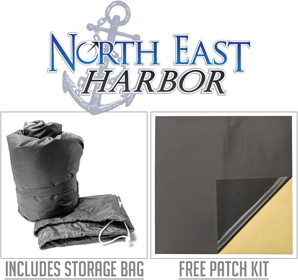 Waterproof RV Travel Trailer Cover Fits 14'-16' with Zippered Panels C8844