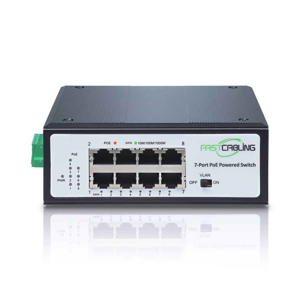 PoE Powered Switch, PoE+ Extender, 71W Passthrough Power R558842