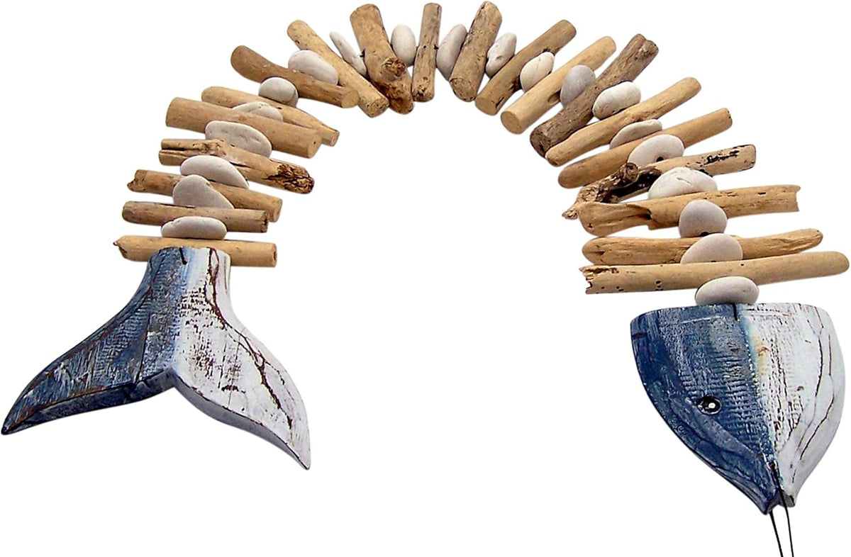Wooden Fish Bone Wall Art 43 Inches K165