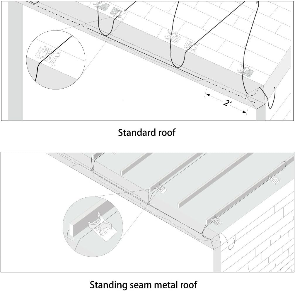 Roof De-Icing Cable Clips 50-Pack L9521