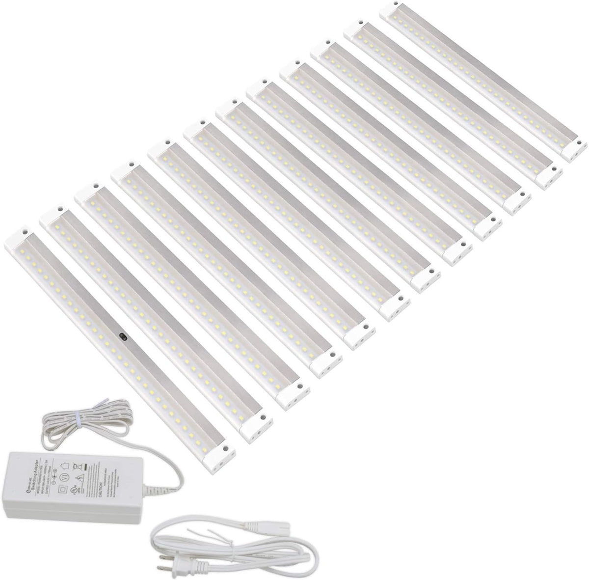 White 12 Panels 12 inch LED Dimmable Under Cabinet Lighting Kit F537