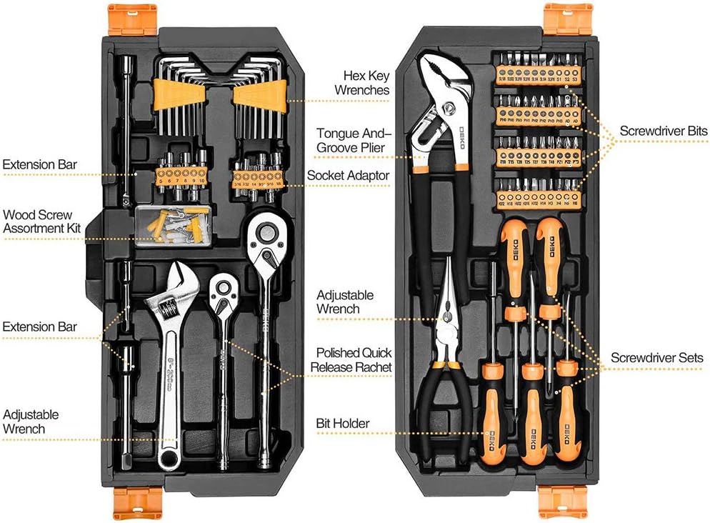 192 Piece Mechanics Tool Set with Plastic Storage Case P65938