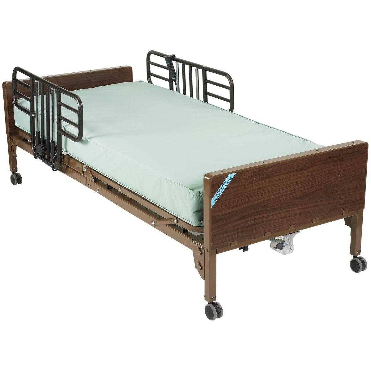 Ultra Light Full Electric Bed with Half Rails and Innerspring Mattress S4201