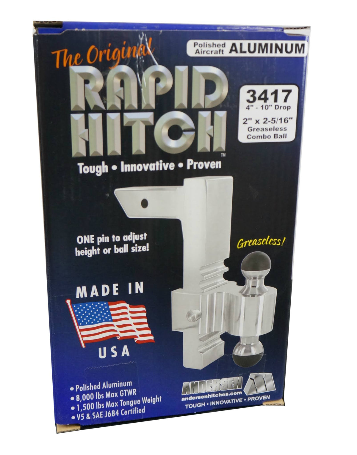 4 inch Rapid Hitch 2-1/2in Shank Z93197
