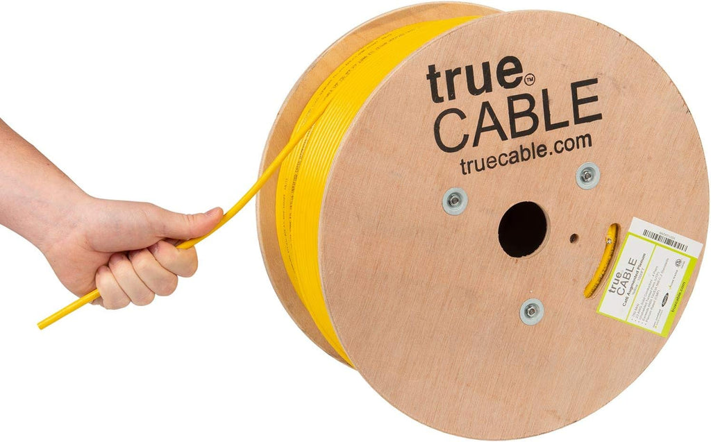 Pink 1000ft Cat6A Plenum Bare Copper Ethernet Cable S83044
