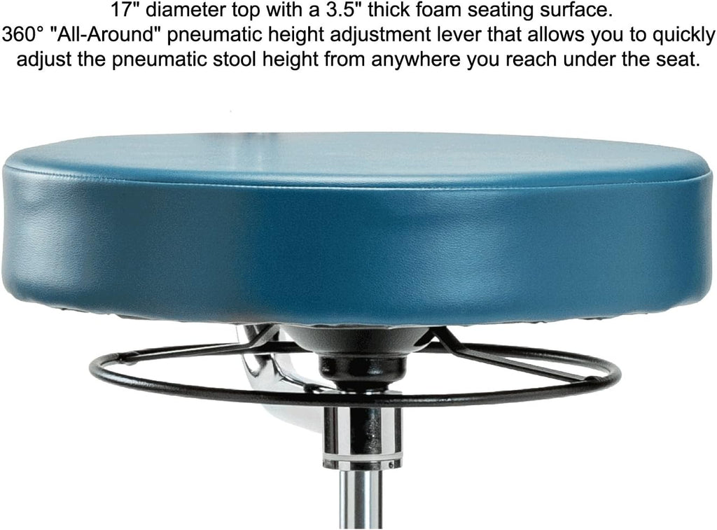 Adjustable Height Dental Stool with Arm and Foot Ring O741