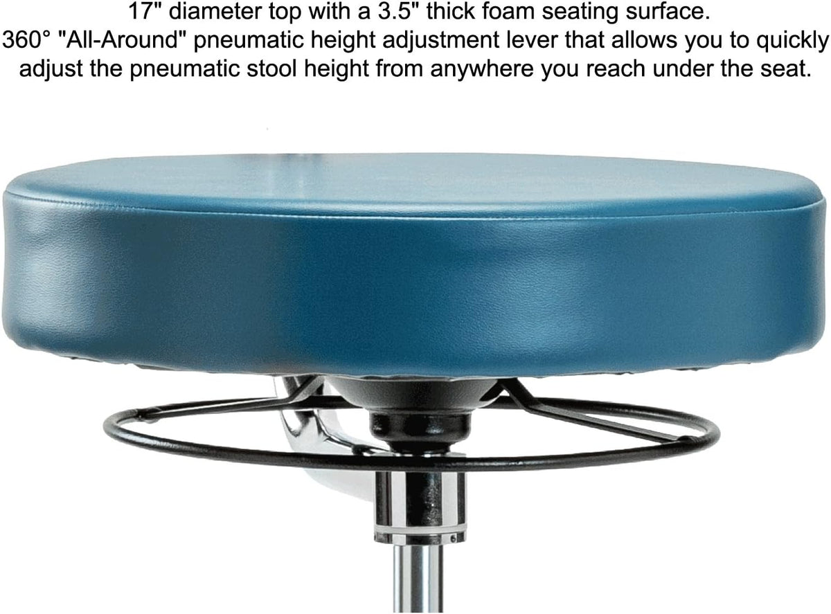 Adjustable Height Dental Stool with Arm and Foot Ring O741