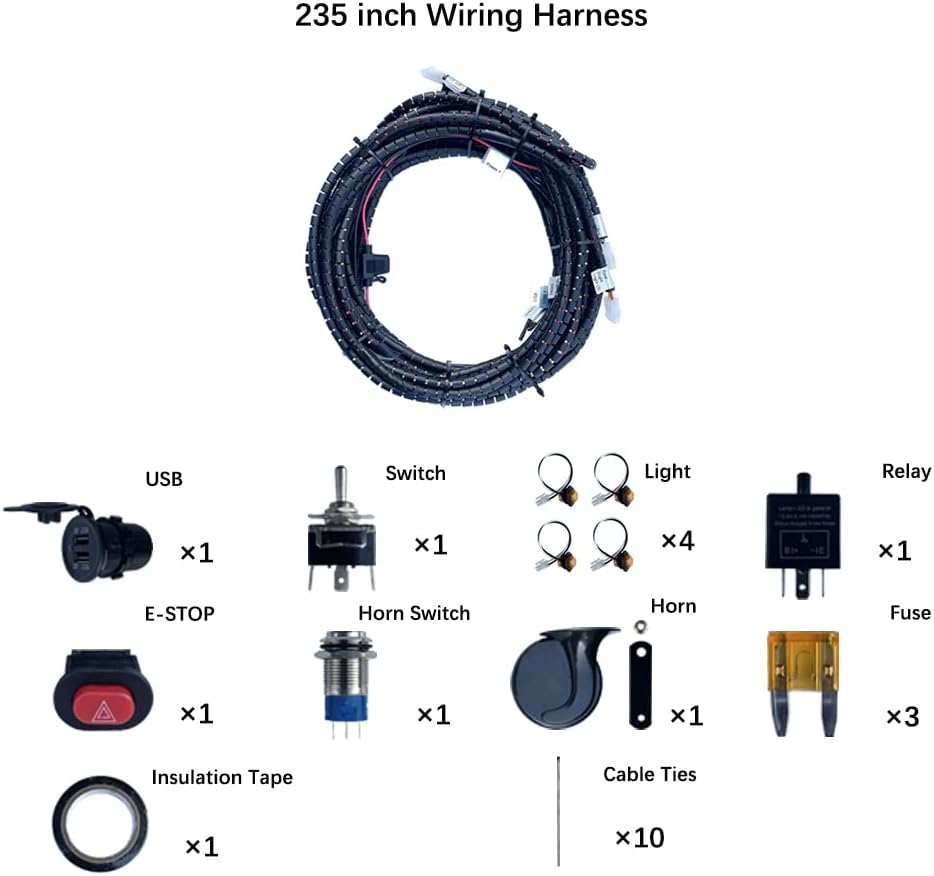 ATV/UTV Turn Signal Kit with Horn A6685