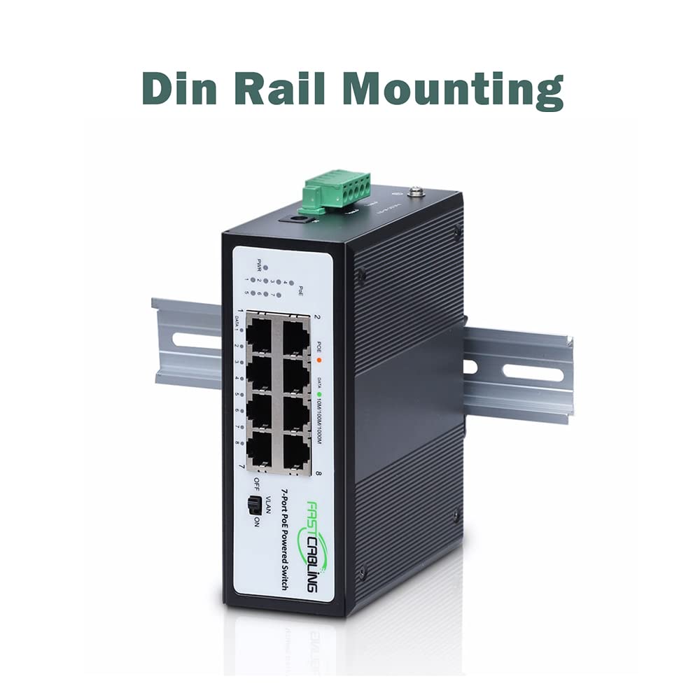 PoE Powered Switch, PoE+ Extender, 71W Passthrough Power R558842