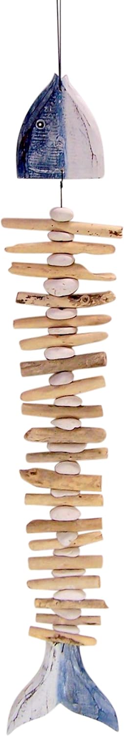 Wooden Fish Bone Wall Art 43 Inches K165