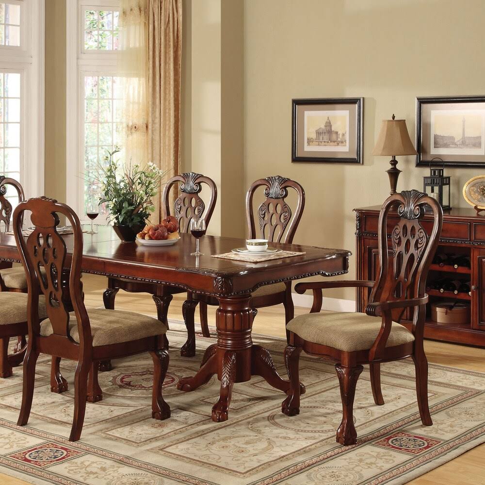 Cherry Arm Chair Set of 2 P21904