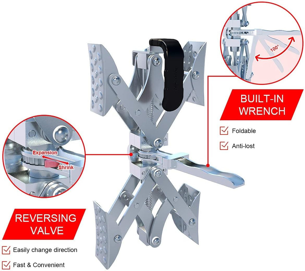 X-Shaped Wheel Stabilizer Set of 2 with Integrated Wrench P1990