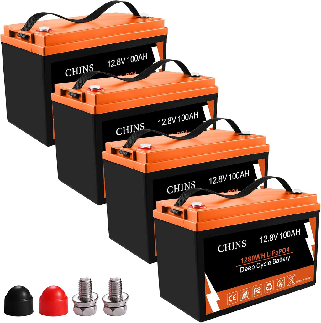 12V 100AH LiFePO4 Lithium Battery with 100A BMS F2976