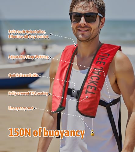 Inflatable Adjustable Snorkeling Vest S6206