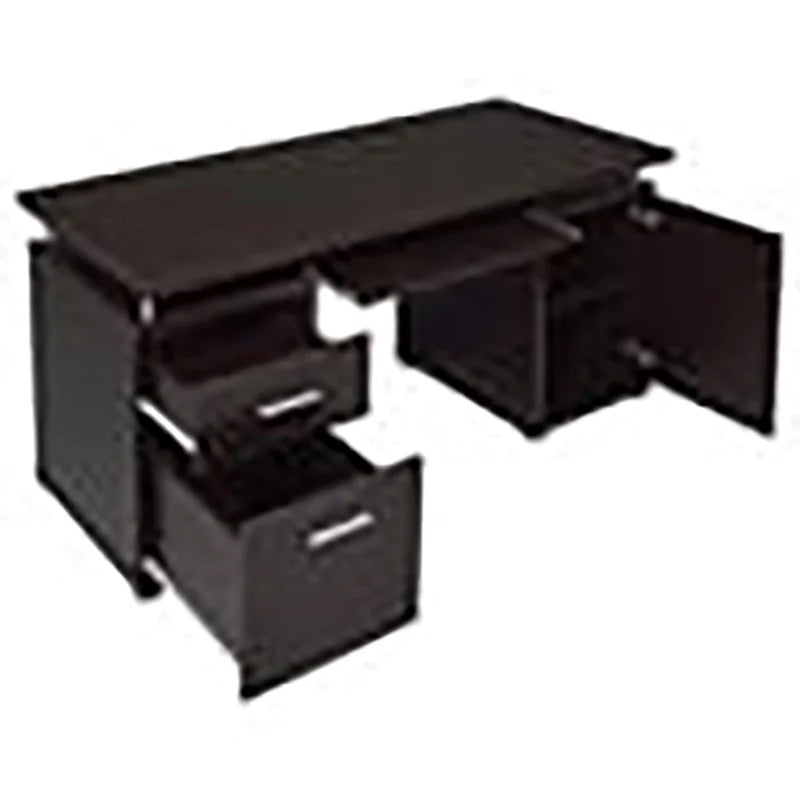 2-Drawer Contemporary Wood Computer Desk T4332