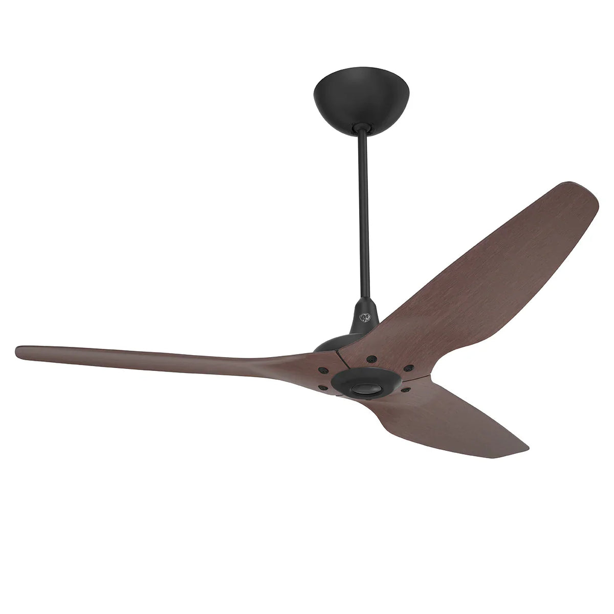 60 Ceiling Fan with Cocoa Bamboo Blades and Black Finish V66233