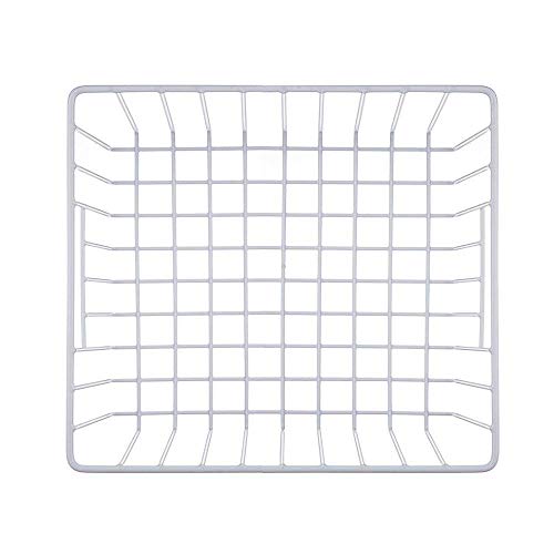 Large Wire Storage Baskets with Handles, Pearl White, Set of 3 O599258
