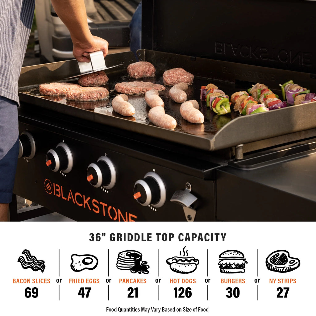 4-Burner Propane Griddle Cooking Station with Hard Cover C686