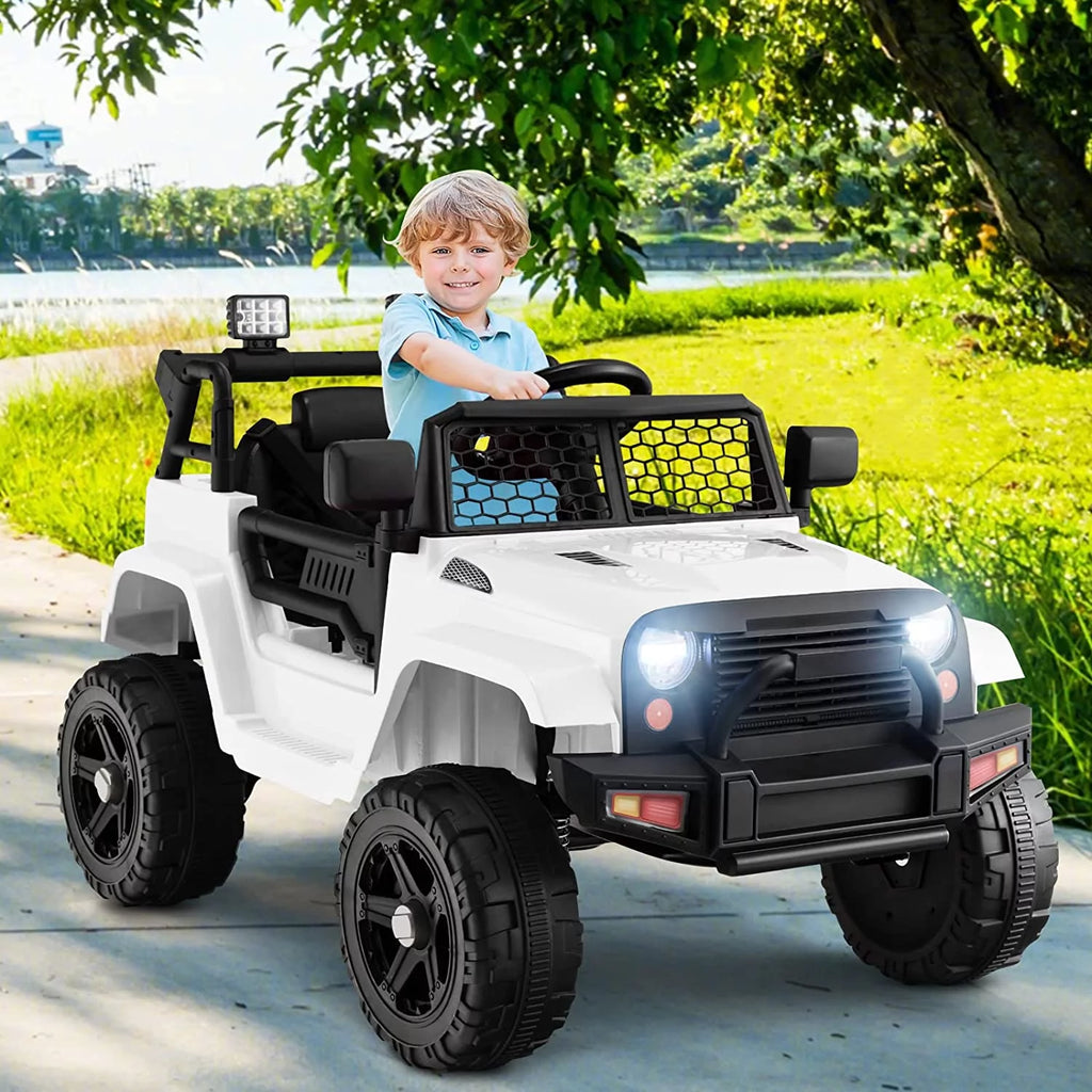 12V Electric Ride On Truck with Remote Control, White I76621