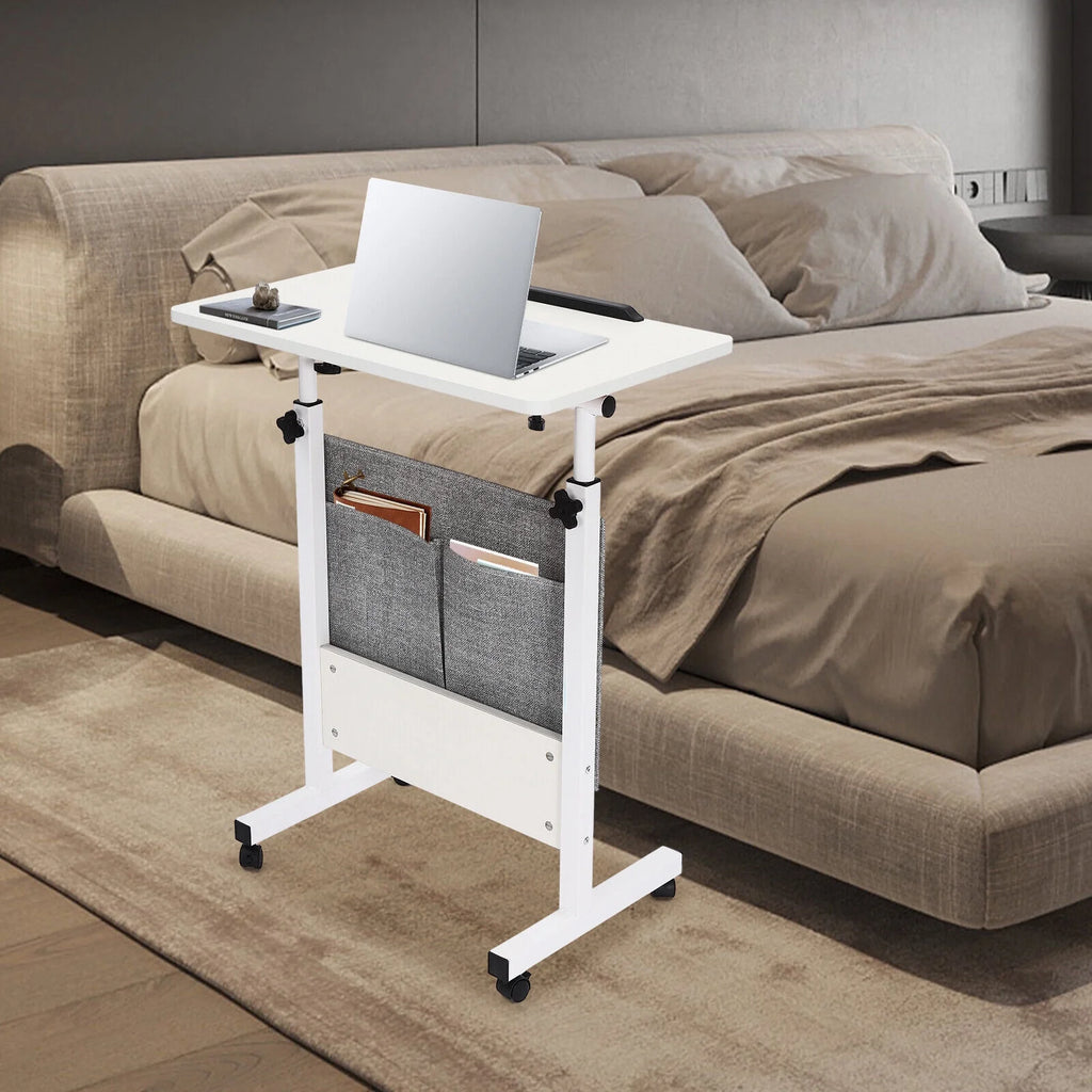 Adjustable Rolling Laptop Desk with Storage P937235