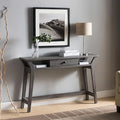 Console Sofa Table with Wooden Shelves Splayed Legs 42 Inch A7344