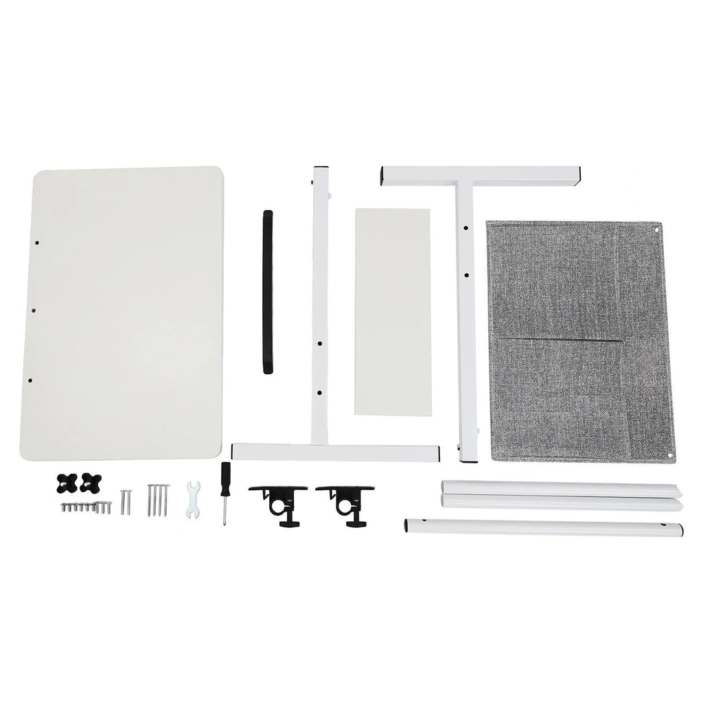 Adjustable Rolling Laptop Desk with Storage P937235