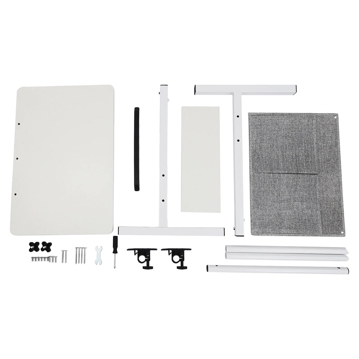 Adjustable Rolling Laptop Desk with Storage P937235