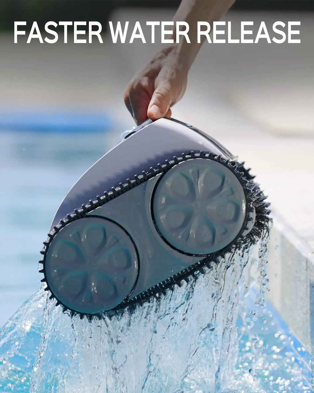 Cordless Robotic Pool Cleaner with Wall Climbing F832768