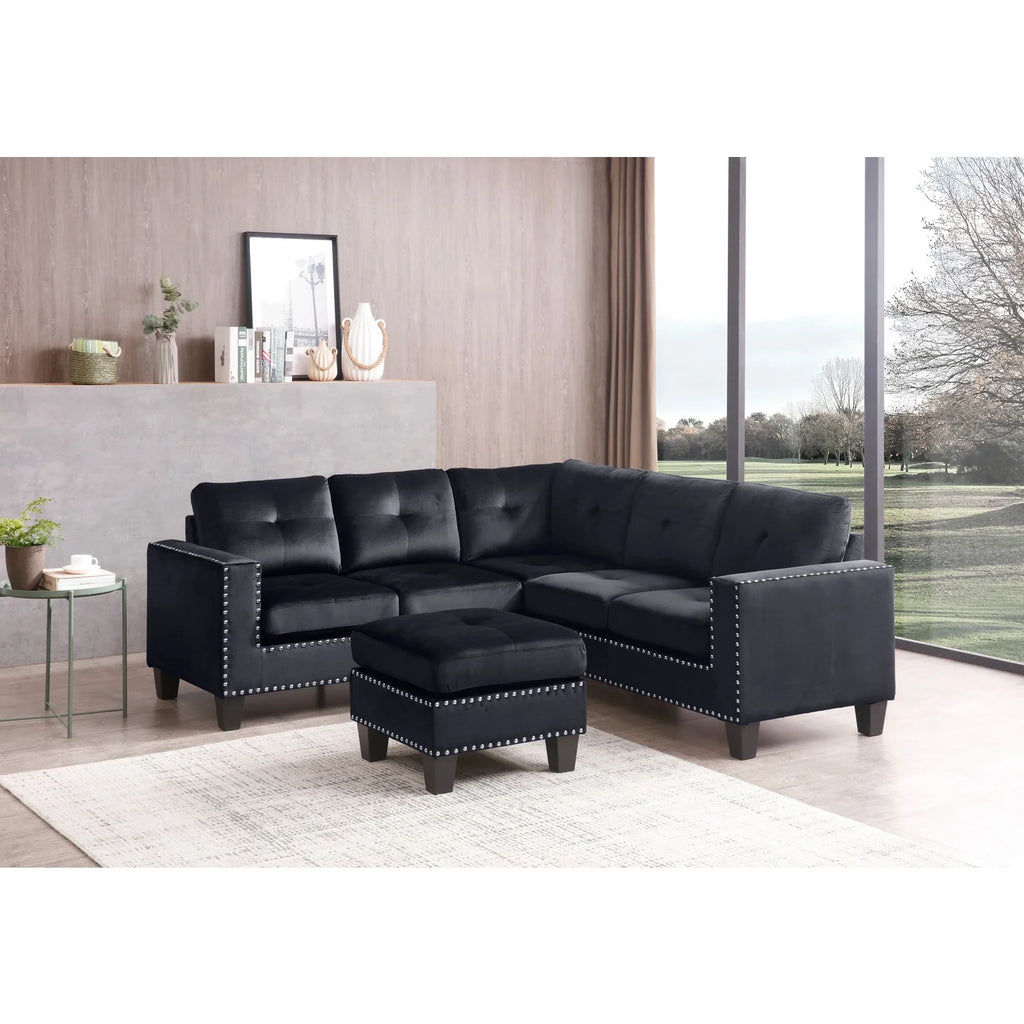Black Sectional M49396