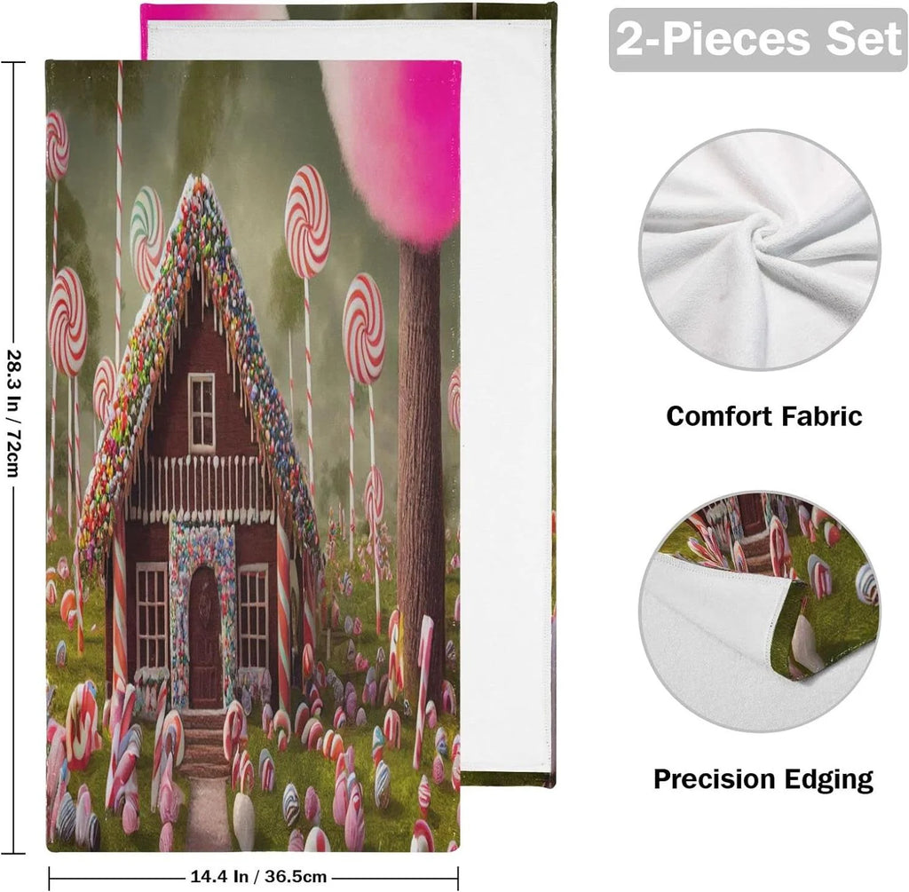 Gingerbread House Hand Towels 2 Pack Y784469